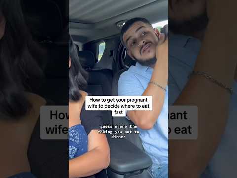How to get your pregnant wife to decide where to eat fast | Silent and Amanda #couples #pregnant