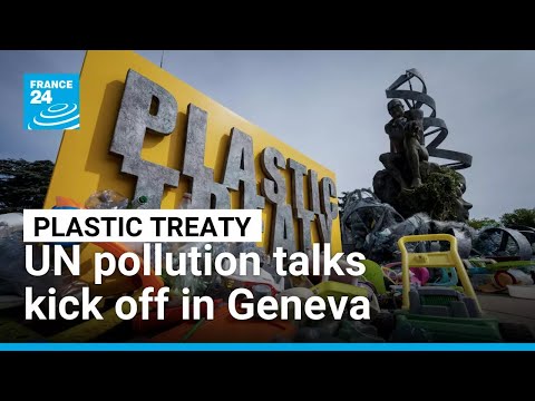 YouTube video thumbnail: A 'Plastic-Free Future'? UN Plastic Pollution Talks Kick off in Geneva