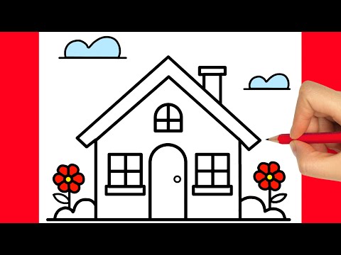 HOW TO DRAW A HOUSE EASY