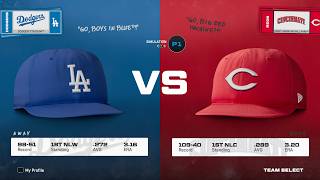 MLB The Show I Los Angeles Dodgers (98-51) vs. Cincinnati Reds (109-40) I Full Game