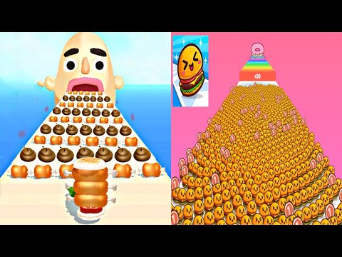 Sandwich Runner VS Food Run - All Levels Gameplay Android iOS Ep 2