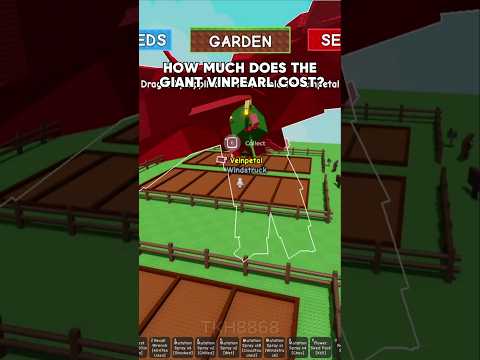 How Much Does The Giant Veinpetal Cost? #roblox #growagarden #tkh8868