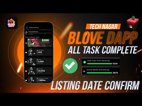 Blove Dapp Airdrop Task Complete Trick | Blove Dapp Airdrop Withdrawal Process | Blove dapp Task