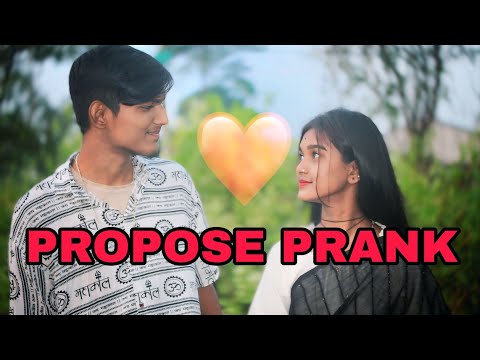 PROPOSE PRANK ❤️  HEROINE FLIRTING  ROMANTIC FLIRTING PROPOSE ON MANUSHI