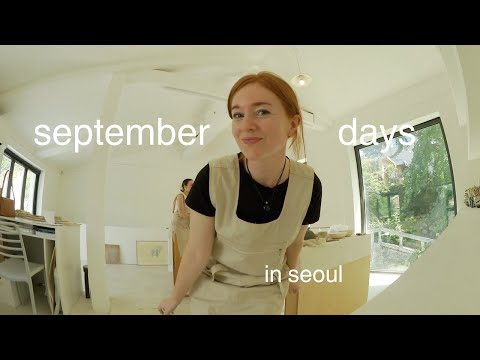 seoul diaries 🍂 ceramics, hiking, cleaning my apartment, hints of autumn, life in korea VLOG