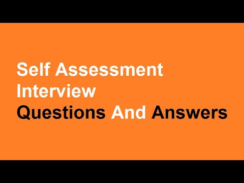 Self Assessment For Job Interview Jobs Ecityworks