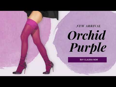 Purple Thigh Highs That Stay Up Without a Garter Belt