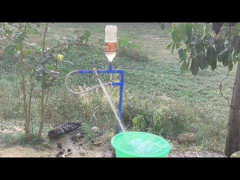 I turn PVC pipe into a water pump at home free no need electricity power