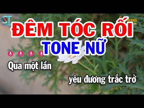 Karaoke Đêm Tóc Rối Tone Nữ ( Am ) Nhạc Sống Mới || Karaoke Tuấn Kiệt