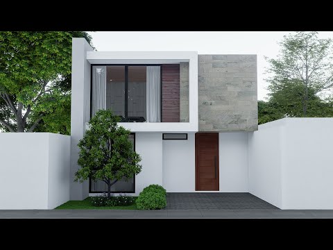 House Design 7x18 Meters