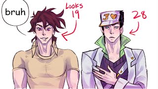 If Jotaro Met Young Joseph and Josuke... @asilber_art Instagram (JoJo Comic Dub)