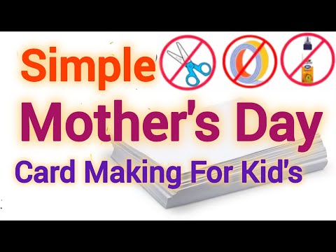 Easy Mother's Day Card Making For Kid's || Diy Mother's Day Card Making Ideas || Happy Mother's Day