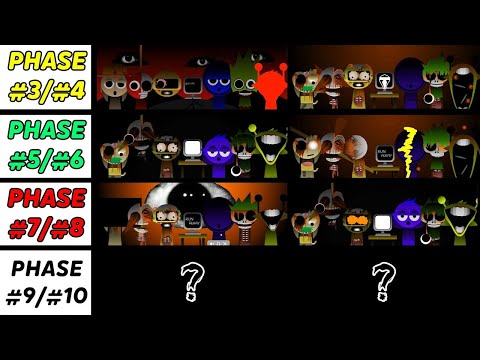 Incredibox Sprunki Mix: Phase 2 VS PHASE 3 & 4 VS Phase 5 & 6 VS Phase 7 & 8 VS Phase 9 & 10