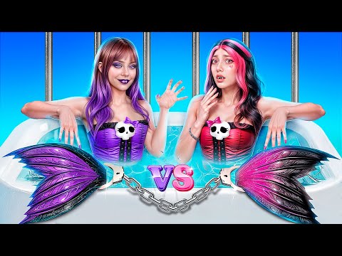 From Nerd To Beauty Draculaura In Monster High / How to Become a Mermaid in Jail