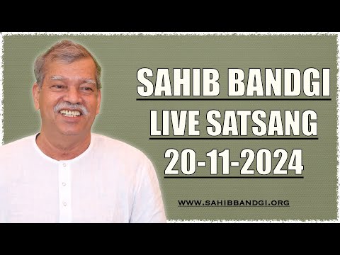 LIVE SATSANG 20 11 2024