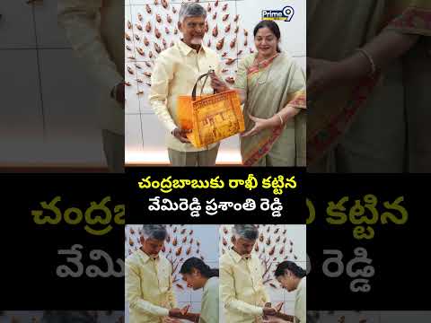 చంద్రబాబుకు రాఖీ కట్టిన వేమిరెడ్డి ప్రశాంతి రెడ్డి 😍| CM Chandrababu - Vemireddy Prashanthi Reddy