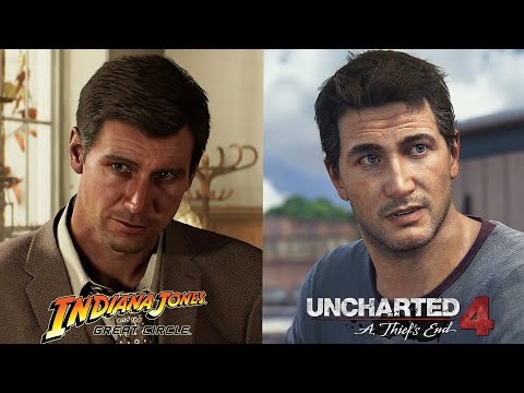 Indiana Jones and the Great Circle VS Uncharted 4 - Visual and Gameplay Comparison