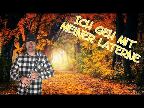 Ich geh mit meiner Laterne mit Buchstaben - Klarinette