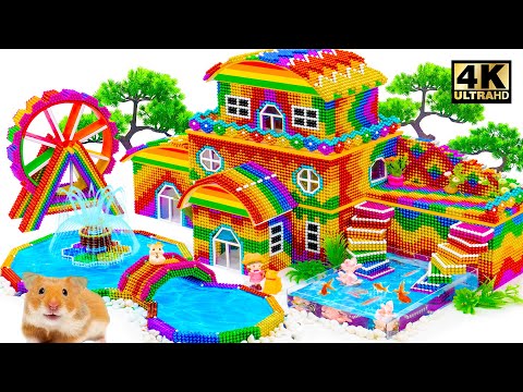 ASMR Video | How To Rescue Abandoned Puppies Mud House And Rainbow Staircase To Fish Pond