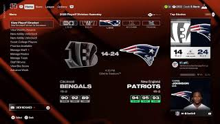 Bengals vs Pats