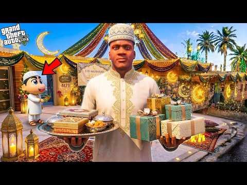 Franklin Shinchan Chop Celebrate Eid With Simeon And Trevor | Gta V Bangla Gameplay