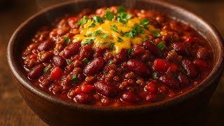 🔥 El CHILI CON CARNE Más Fácil y SABROSO que Harás en 10 Minutos