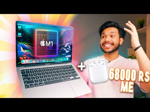 (ENGLISH) Apple Macbook Air M1 UNBOXING - 85000 me - Airpods Free 😍