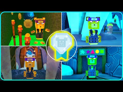 Multiplayer Mole Mines Diamond Medal Speedrun Super Bear Adventure Gameplay Walkthrough