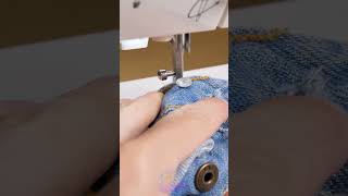 Installing a Jeans Button With a Sewing Machine 👖