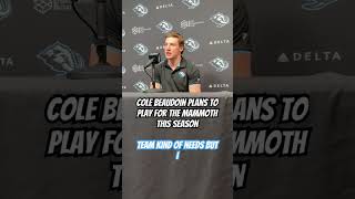 Cole Beaudoin shares his plan to play for the Utah Mammoth this year