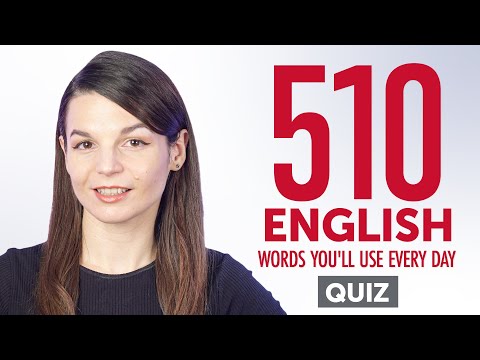 Quiz | 510 English Words You'll Use Every Day - Basic Vocabulary #91