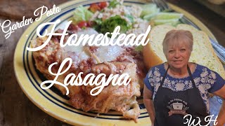 Homemade Homestead Lasagna/Garden Pesto/Starting fall Seeds