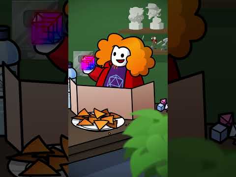 weird-shaped novelty dice #dnd #ttrpg #animation #funny #dndskit