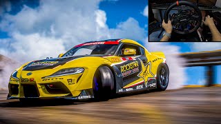 Drifting Down The Longest Mountain in Forza Horizon 5 With My Toyota Supra