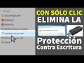 Eliminar Protecciуn de Escritura con solo hacer Clic Sin borrar archivos en Memoria USB y SD