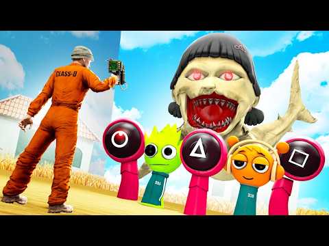 SOBREVIVI a SPRUNKI SQUID GAME (EL JUEGO Del CALAMAR) como CAZADORES SCP | GARRY'S MOD