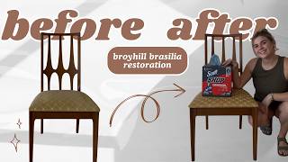 How to Restore Vintage Broyhill Brasilia Dining Chairs using Professional Color Schedule