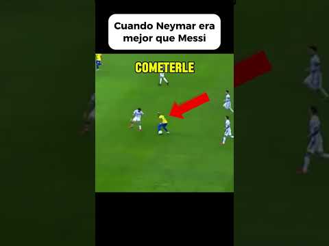 La vez que Neymar jugó un partido en serio