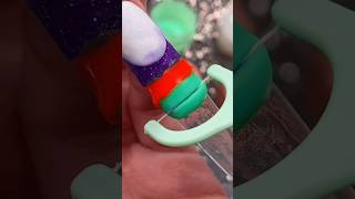 Slicing a Bright Pattern into Acrylic 💅 ilysmnails .com #nails #Nail #satisfying #art #nail