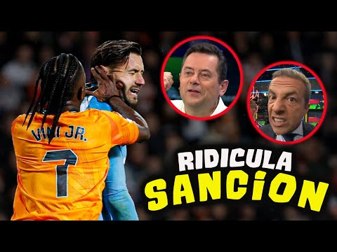 PRENSA MUNDIAL EXPLOTA por RIDICULA SANCION a VINICIUS JR en REAL MADRID vs VALENCIA