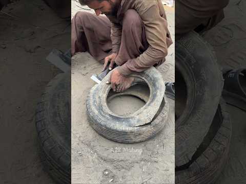 Tyre Cutting Handmade Techniques Process