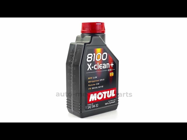 Моторное масло MOTUL 8100 X-clean+ 8100 5W-30, 1 литр, видео - интернет-магазин Auto-Mechanic
