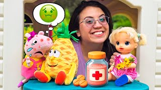 Alive y Wendy tratan a Peppa enferma, preparando algo muy saludable para ella