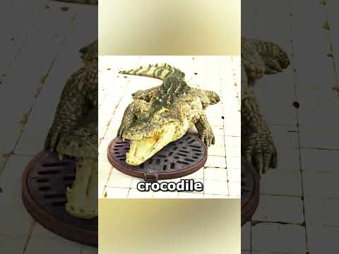 The man wanted to get the tape in the crocodile's mouth. #shorts