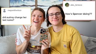 Updated Q&A: chemo progress, travel plans, and changing last names