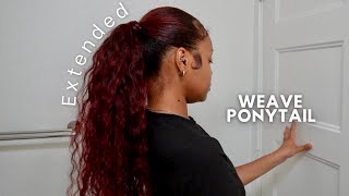 Deep Wave Extended Weave Ponytail | 30 Minute Style Time