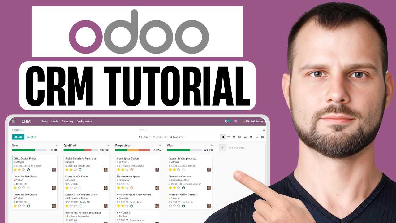 Odoo CRM Tutorial For Beginners | How To Use Odoo CRM (2025) | 29.06.2025

New to Odoo CRM? This beginner-friendly tutorial will walk you through everything you need to know to start using Odoo CRM ...