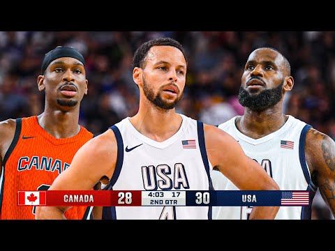 USA vs Canada - Full Game Highlights | 2024 Olympics | USA Basketball Showcase