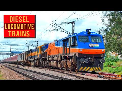 Express Trains hauled by EMD Locomotives | Indian Railways | Bangalore Hubli line