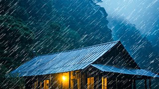 Rain Sounds for Sleeping - Sounds Heavy Rain & Powerful Thunder for Relax, Study, Improve Sleep
